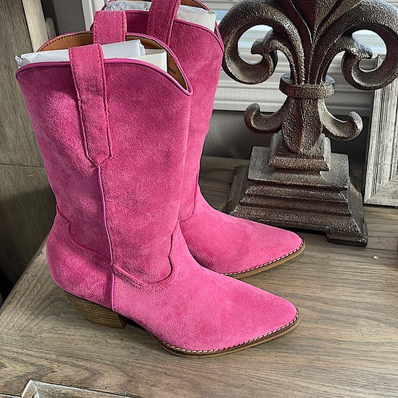 BEAST FASHION Shoes Pink Cowboy Boots Poshmark